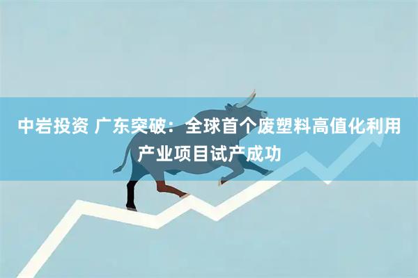 中岩投资 广东突破：全球首个废塑料高值化利用产业项目试产成功